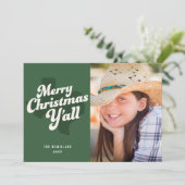 Holiday Photo Card *メリークリスマスY'all* 招待状 (スタンド正面)
