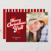 Holiday Photo Card *メリークリスマスY'all* 招待状 (正面/裏面)