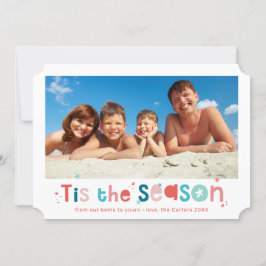 HOLIDAY PHOTO christmas tis the season framed シーズンカード