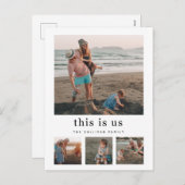 Holiday Photo Collageこれは米国のはがき シーズンポストカード (正面/裏面)