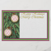 Holiday Photo Frame 書's 便箋 (正面)