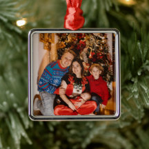 Holiday Photo Gift, Premium Squareクリスマス