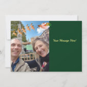 Holiday Photo "Merry Christmas" Santa's Reindeer サンキューカード (裏面)