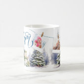 Holiday Photos on New Year's Coffee Mug Blueスタイル コーヒーマグカップ (中央)