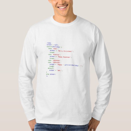 Holiday.php Tシャツ (正面)