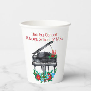 Holiday Piano Concert Recital 紙コップ