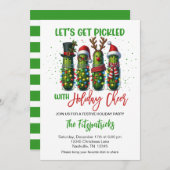 Holiday Pickle Christmas Dinner Party  招待状 (正面/裏面)