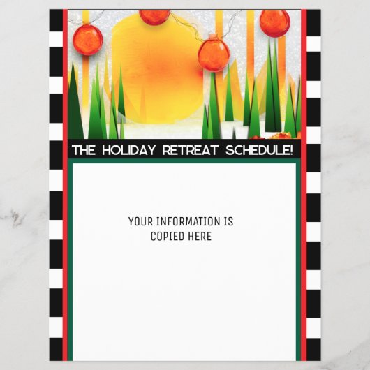 HOLIDAY PINE チラシ (正面)