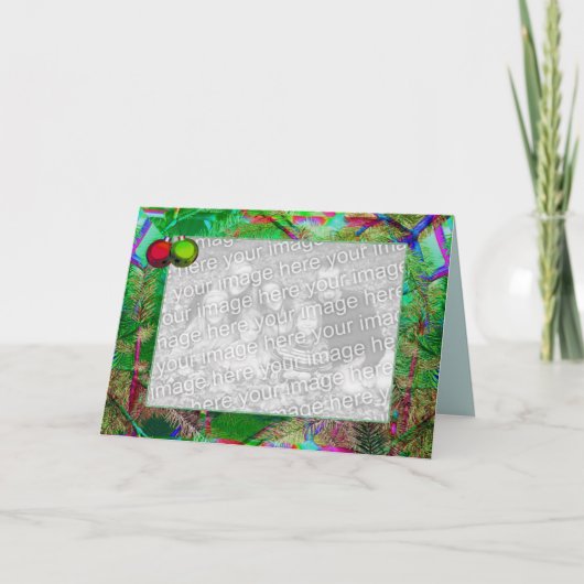 Holiday Pine Decor (photo frame) シーズンカード (正面)