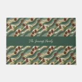 Holiday Pinecone ドアマット (正面)