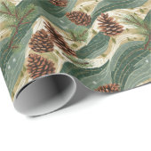 Holiday Pinecone ラッピングペーパー (ロールコーナー)