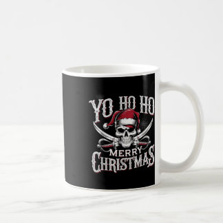 Holiday Pirate Yo Ho Ho Merry Christmas Santa Hat  コーヒーマグカップ