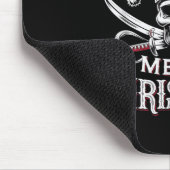 Holiday Pirate Yo Ho Ho Merry Christmas Santa Hat  マウスパッド (コーナー)