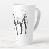 Holiday Pit Bull, Steady Gaze カフェラテマグ (右アングル)