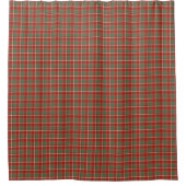 Holiday Plaid Curtain Classic Gift for Bathroom シャワーカーテン (正面)