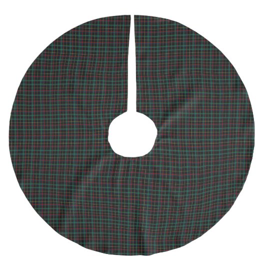 Holiday Plaid Tree Skirt ブラッシュドポリエステルツリースカート (正面)