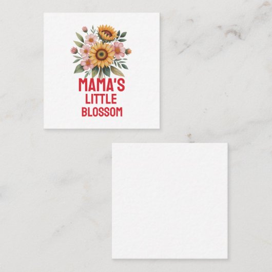 Holiday Postcard スクエア名刺 (正面/裏面)