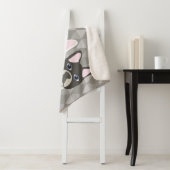 Holiday Pups Gray Diamond シェルパブランケット (インサイチュ)