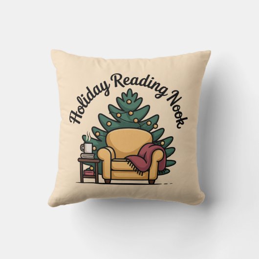 Holiday Reading Nook Cozy Accent クッション (裏面)