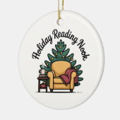 Holiday Reading Nook Tree Keepsake セラミックオーナメント (左)