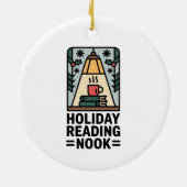 Holiday Reading Nook Tree Keepsake セラミックオーナメント (裏面)