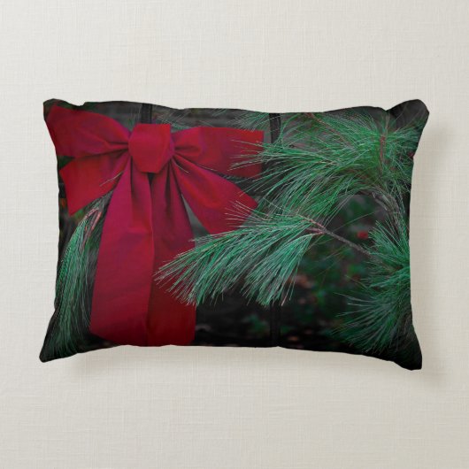 Holiday Red Bow アクセントクッション (裏面)