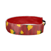 Holiday Red Gold Stripe Bells Christmas アスレチックヘッドバンド (右)