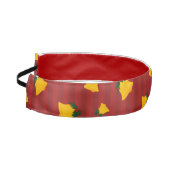 Holiday Red Gold Stripe Bells Christmas アスレチックヘッドバンド (左)