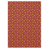 Holiday Red Gold Stripe Bells Christmas テーブルクロス (正面)