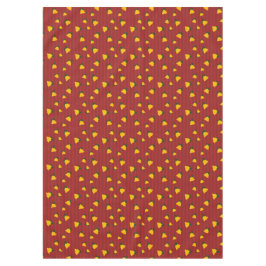 Holiday Red Gold Stripe Bells Christmas テーブルクロス