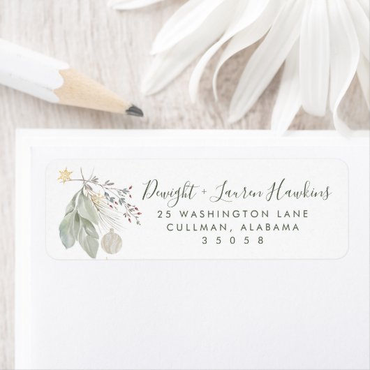 Holiday | Return Address Label ラベル (インサイチュ)