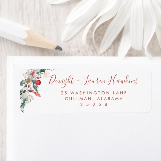 Holiday | Return Address Label ラベル (インサイチュ)