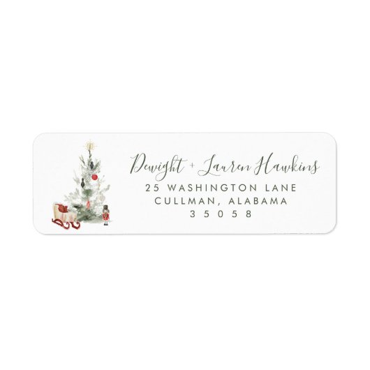 Holiday | Return Address Label ラベル (正面)