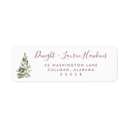 Holiday | Return Address Label ラベル (正面)
