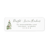 Holiday | Return Address Label ラベル (正面)