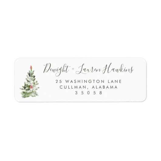 Holiday | Return Address Label ラベル (正面)