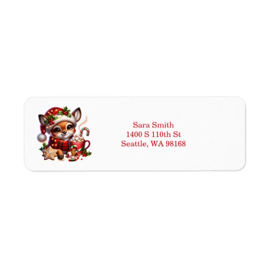 Holiday Return Address Labels ラベル (正面)