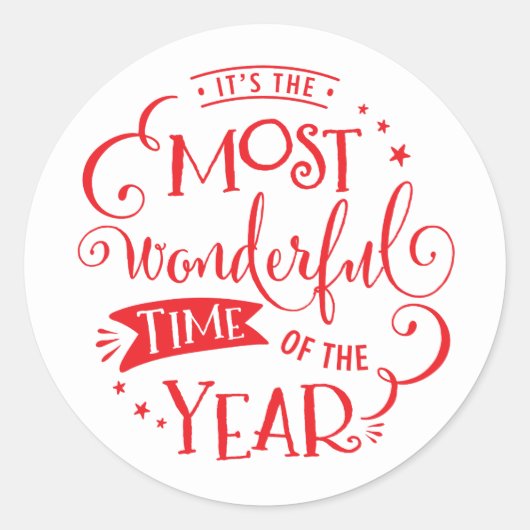 HOLIDAY SEAL年間で最も素晴らしい時間 ラウンドシール (正面)