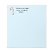 Holiday Season Artistic Candy Cane ノートパッド (正面)