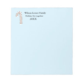 Holiday Season Artistic Candy Cane ノートパッド