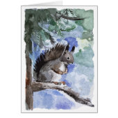 Holiday season squirrel card (正面)
