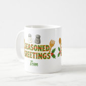 Holiday Seasoned Greetings コーヒーマグカップ (正面左)