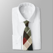 Holiday Shorthair Pointer Dog Plaid Christmas ネクタイ (タイ)