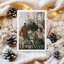 Holiday Simplicity Photo Holiday Card