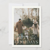 Holiday Simplicity Photo Holiday Card シーズンカード (正面)