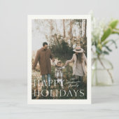 Holiday Simplicity Photo Holiday Card シーズンカード (スタンド正面)