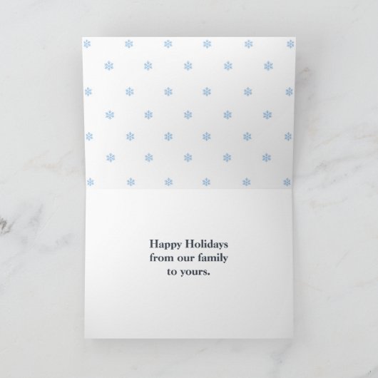 Holiday Snow Globeの写真 カード (内部)