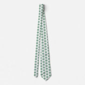 Holiday Snowflake Plaid Pattern Green Neck Tie ネクタイ (裏面)