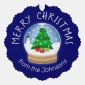 Holiday Snowglobe オーナメントカード (正面)