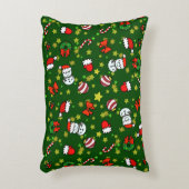 Holiday Snowman アクセントクッション (正面(垂直))